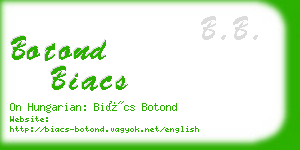 botond biacs business card